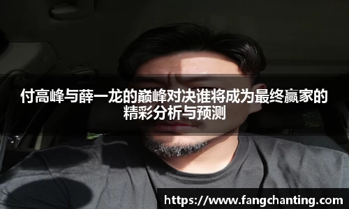 付高峰与薛一龙的巅峰对决谁将成为最终赢家的精彩分析与预测